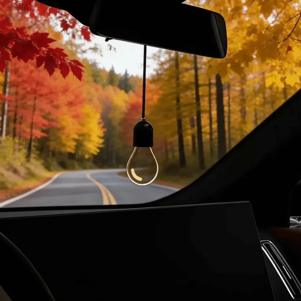 Mini Glass Ambient Light Bulb Car Ornament