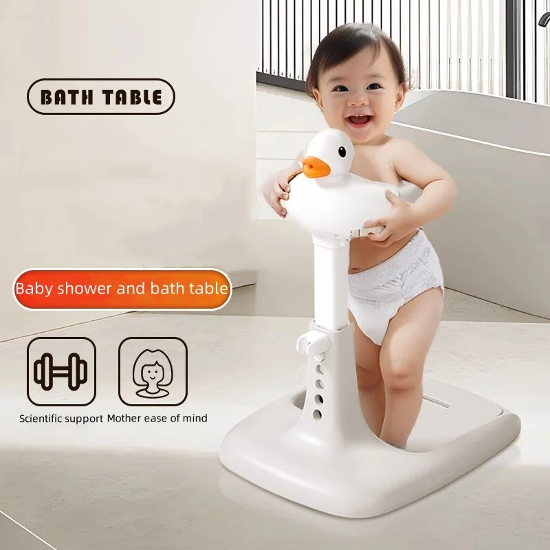 Cute Duck Baby Bath Support Stand – Non-Slip & Stable