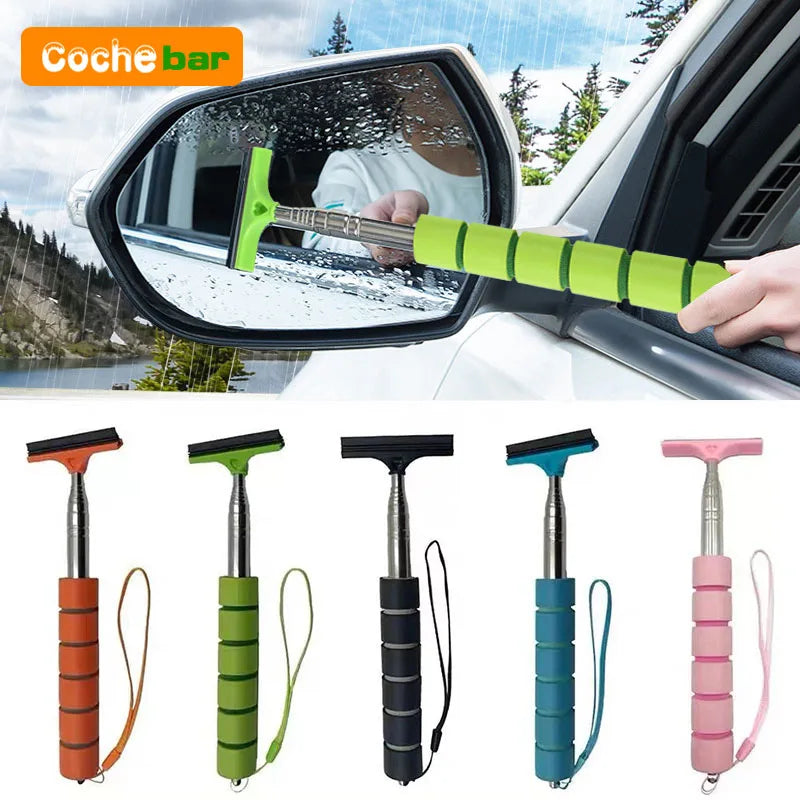 Telescopic Car Mirror Wiper – Extends to 98 cm