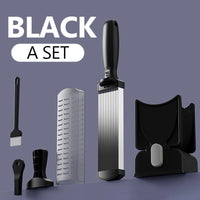 Premium Manual Meat Cutter - Black set with all components