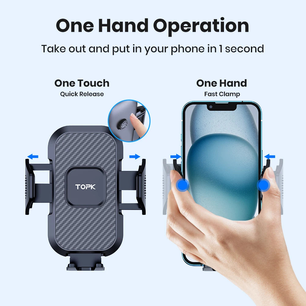 TOPK Auto-Locking Car Phone Mount
