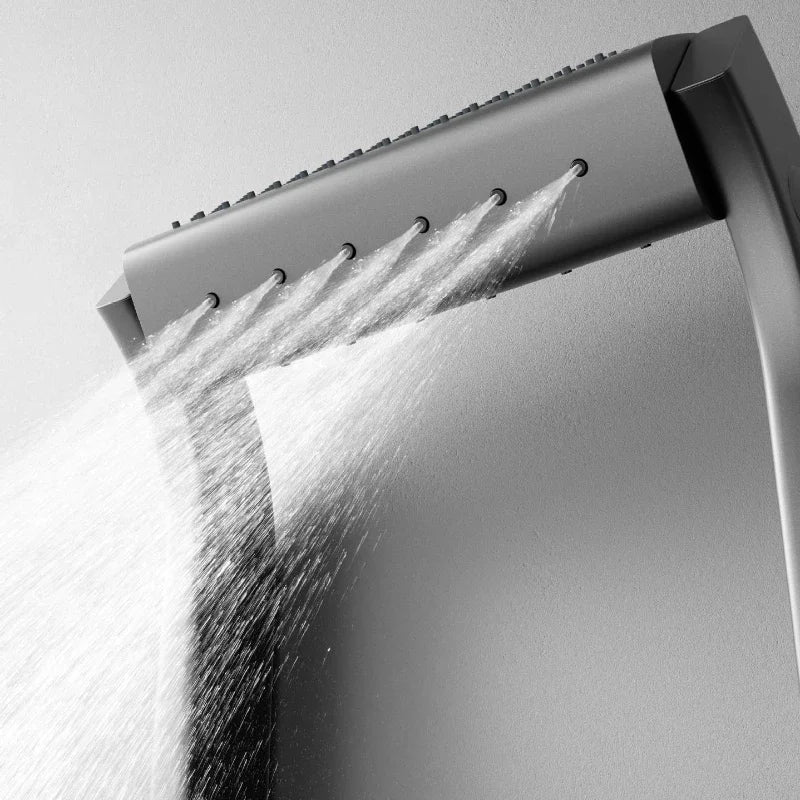 LED Thermostatic Piano-Key Shower Set – 4 Modes