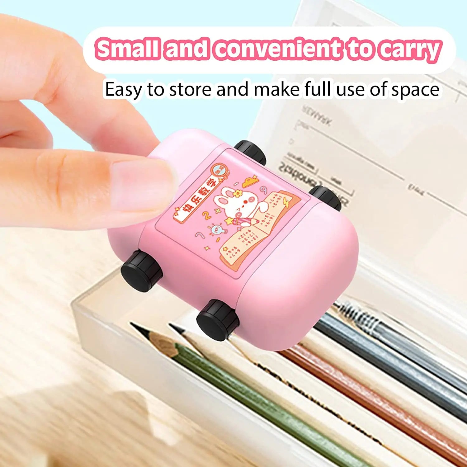Quick Quiz Math Roller Stamp – Instant Practice Problems