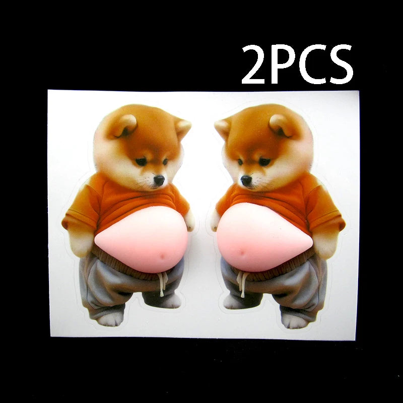 Cute 3D Shiba Inu Self Adhesive Decor
