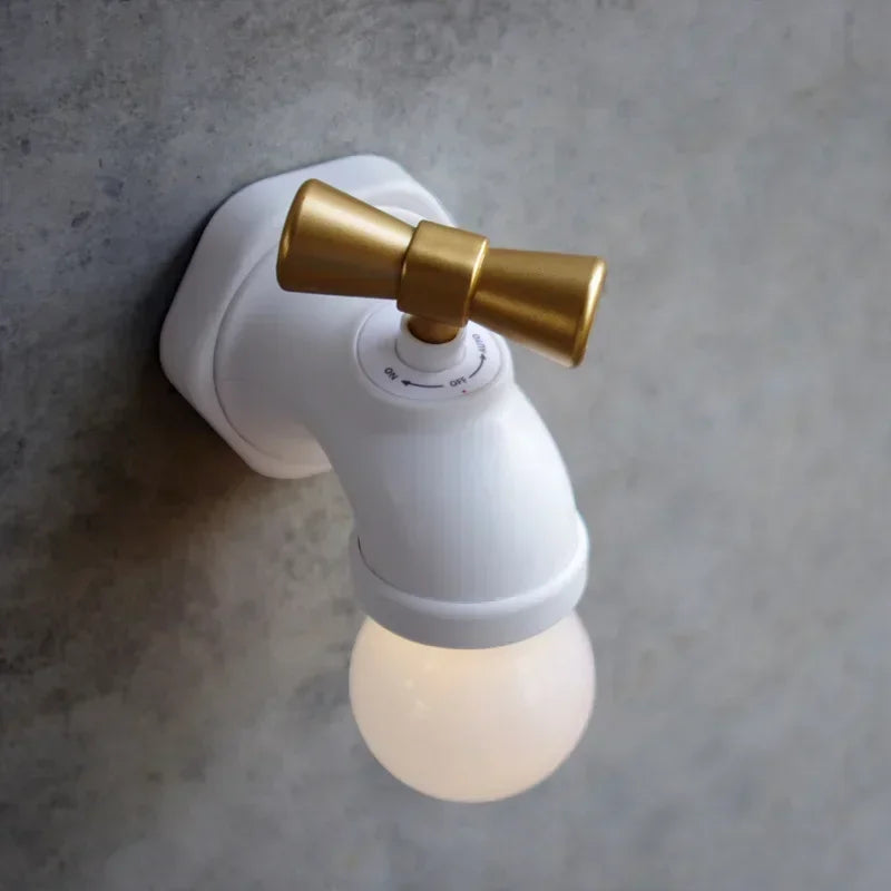 Creative LED Faucet Wall Night Light