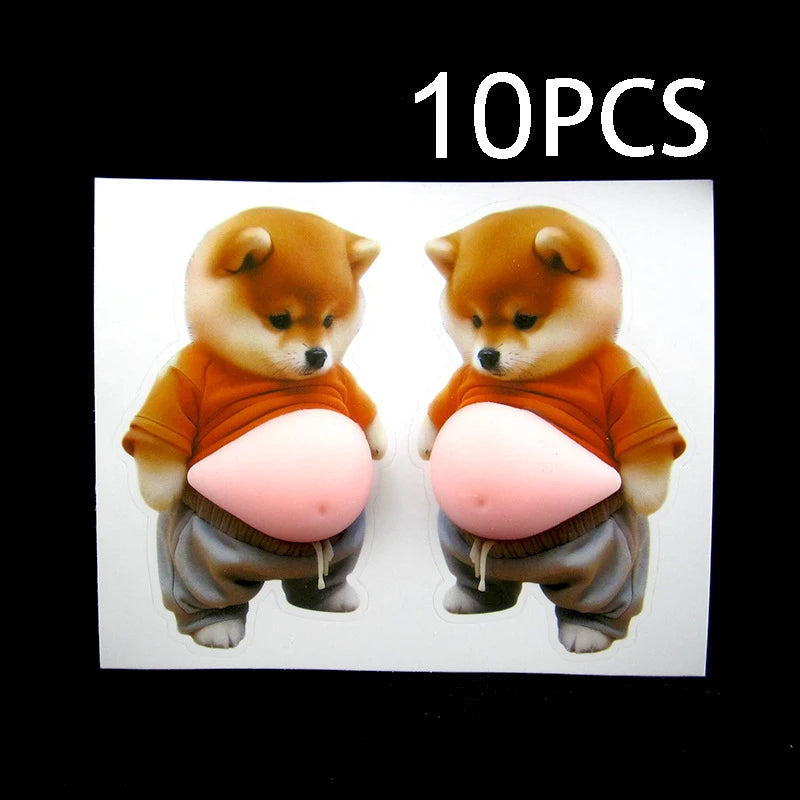 Cute 3D Shiba Inu Self Adhesive Decor