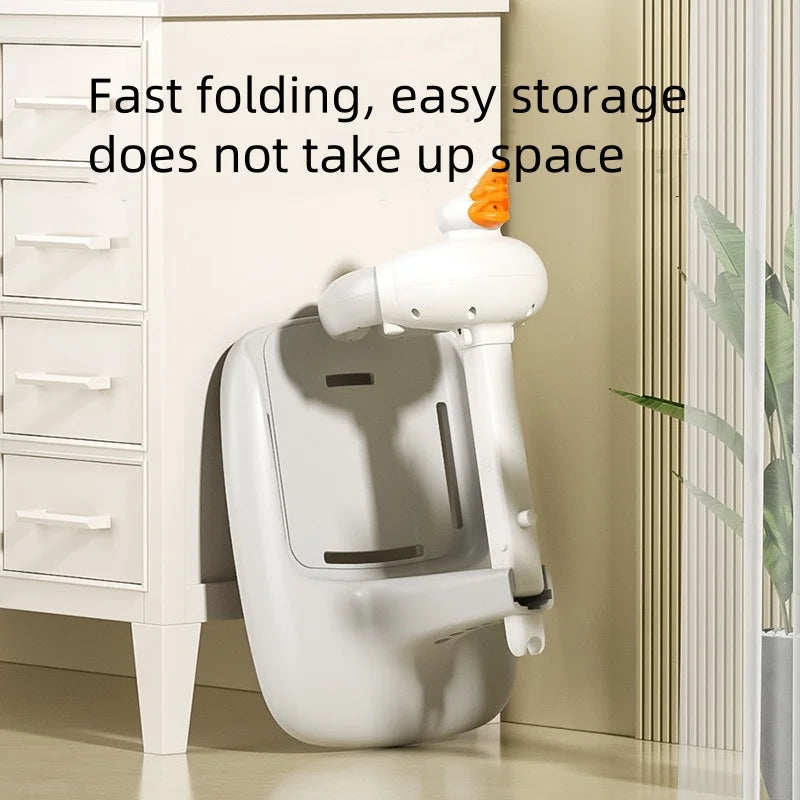 Cute Duck Baby Bath Support Stand – Non-Slip & Stable