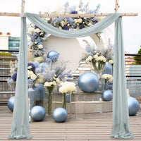 6 to 10 Meters Wedding Sheer Arch Decor Drapes Chiffon Fabric Draping Curtain Drapery Party Supplies Hanging Decoration