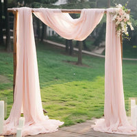 6 to 10 Meters Wedding Sheer Arch Decor Drapes Chiffon Fabric Draping Curtain Drapery Party Supplies Hanging Decoration