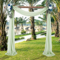 6 to 10 Meters Wedding Sheer Arch Decor Drapes Chiffon Fabric Draping Curtain Drapery Party Supplies Hanging Decoration