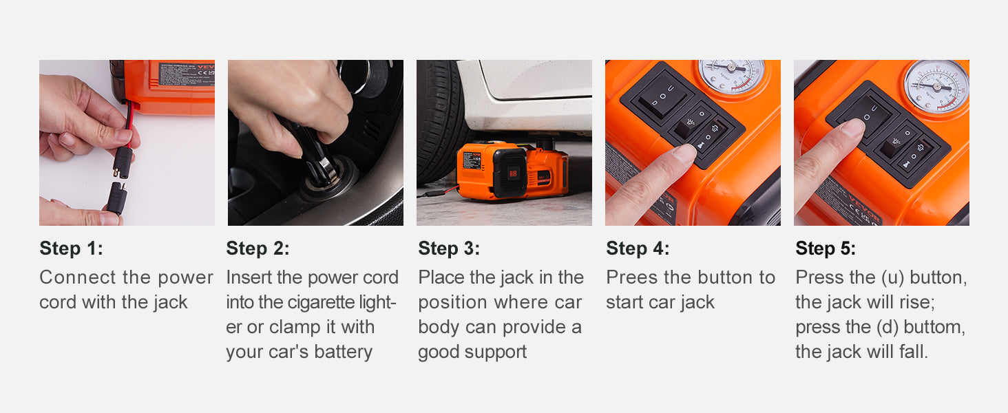 Smart Car Jack Kit – Lift, Inflate & Repair Anywhere