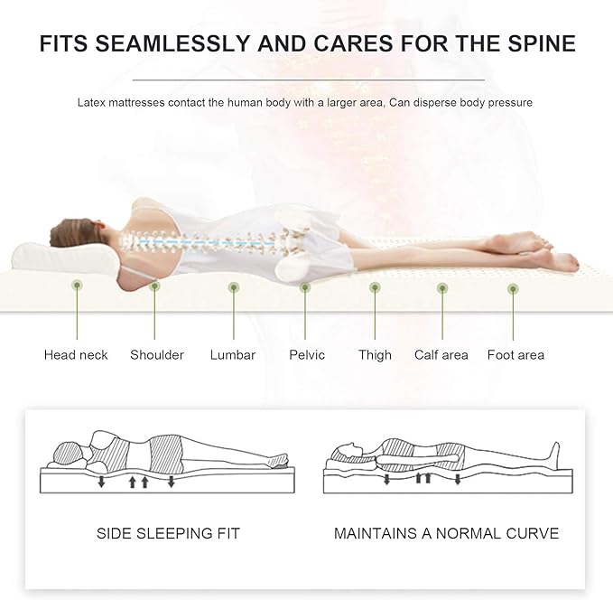 Pure Natural 4 Layer Latex Tatami Sleep Mattress