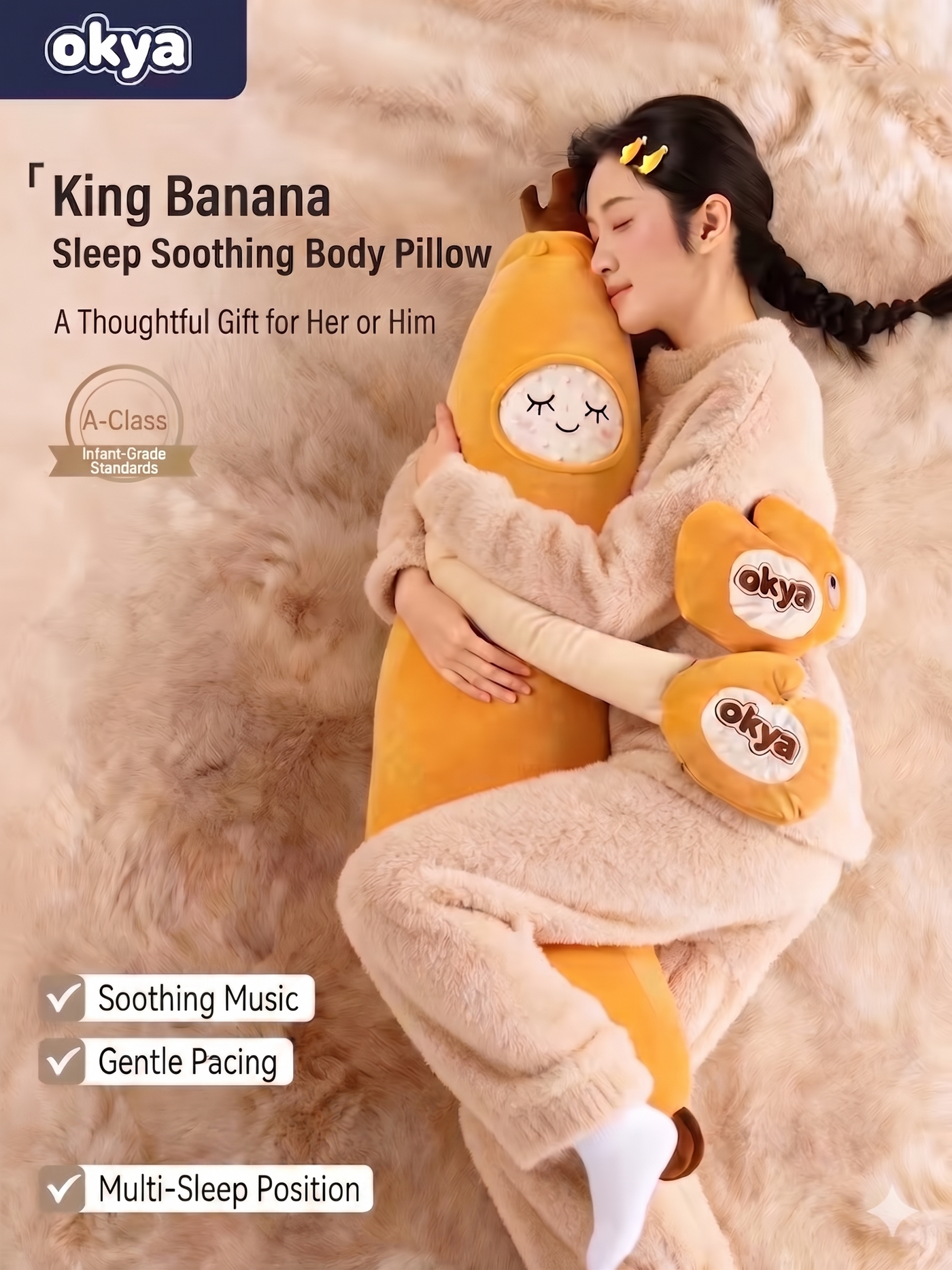 Cute Eggplant Body Pillow – Relaxing Sleep Comfort