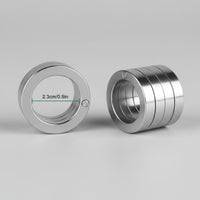 4x Stainless Steel Hiking Defense Rotatable Folding Ring Buckle