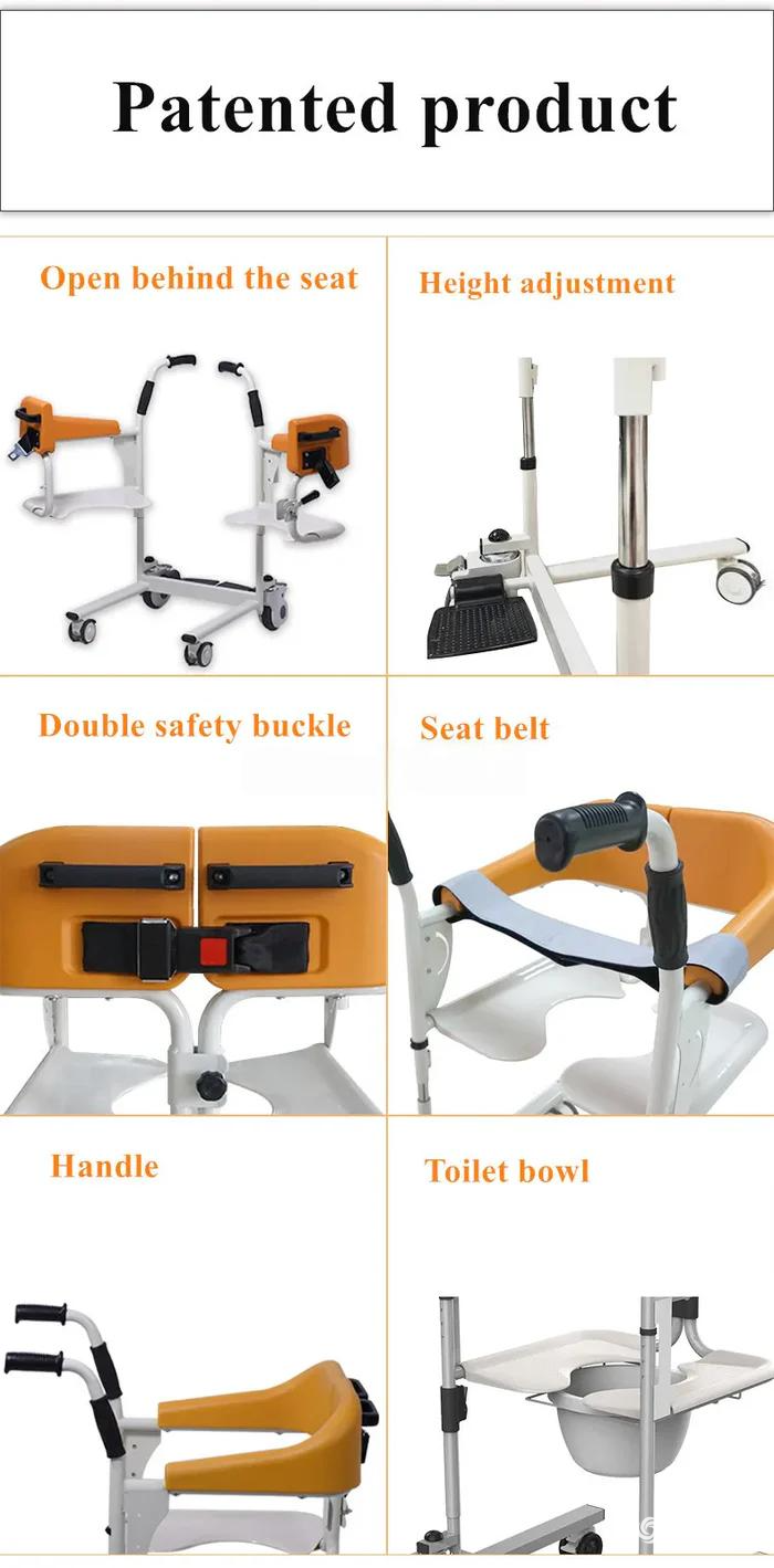 Elderly Patient Transfer Lift Wheelchair Chair