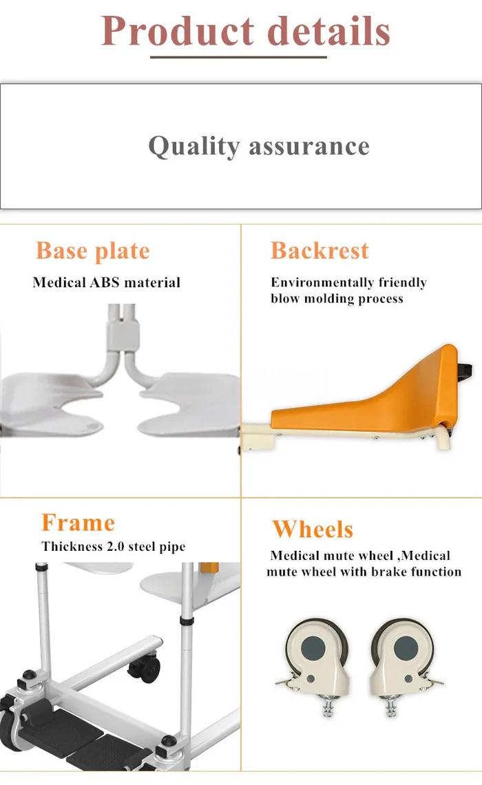Elderly Patient Transfer Lift Wheelchair Chair