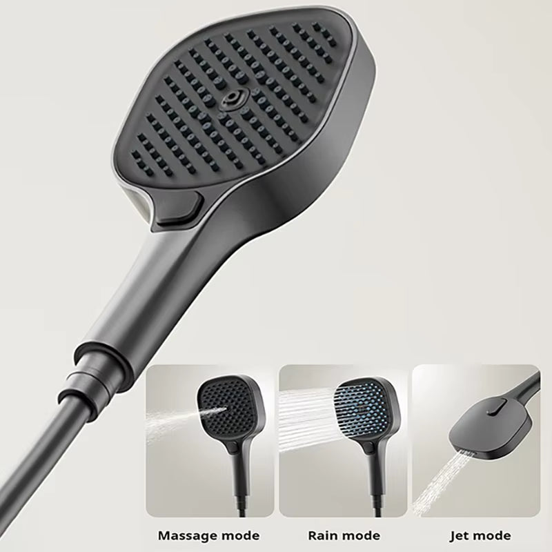 LED Thermostatic Piano-Key Shower Set – 4 Modes