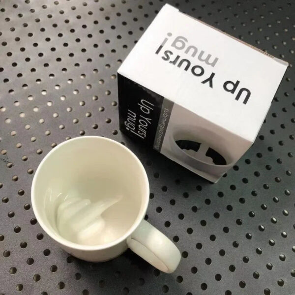 Middle Finger Cup Ceramic Mug for Coffee Milk Water Tea Cup