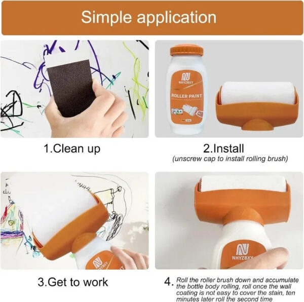Magic Wall Repair Paste & Roller - Easy Home DIY