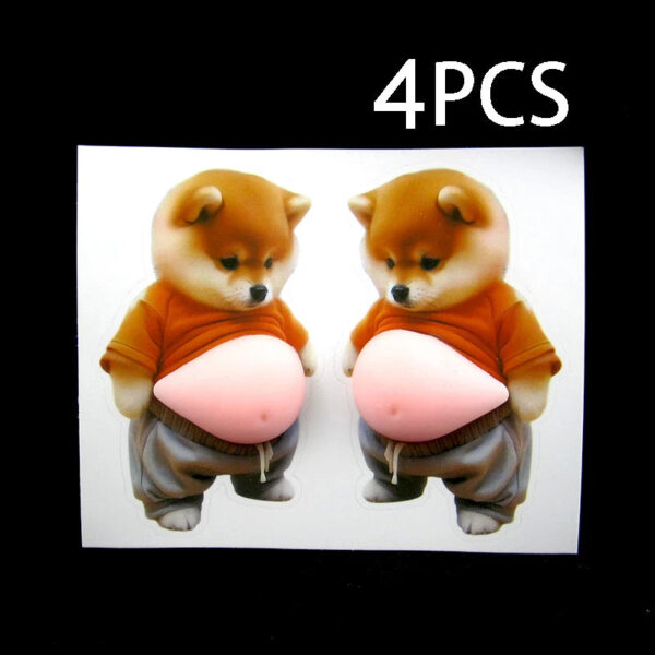 S2b9a433711f44d0c9d7654266d0c532eR.jpg Cute 3D Shiba Inu Self Adhesive Decor