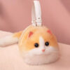 Realistic Handmade Furry Cat Shoulder Bag