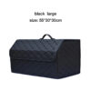 Folding Leather Car Trunk Organizer