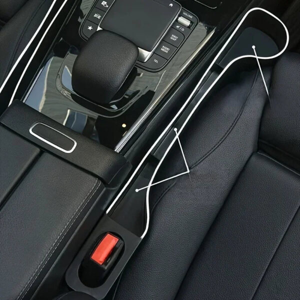 Car Seat Gap Filler Organizer – 2 Pack with Cup Holder