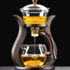 Semi-Automatic Glass Teapot with Integrated Infuser