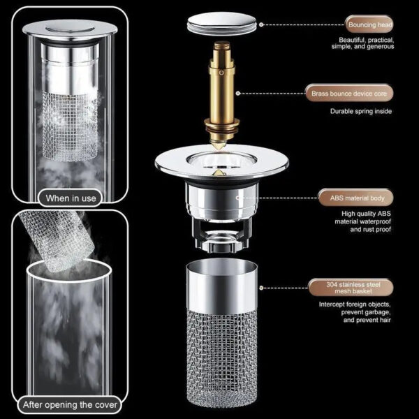 Sbd993b8882cc49f39e04da027449bbdbd.jpg Universal Pop-Up Anti-Clog Sink Drain Filter
