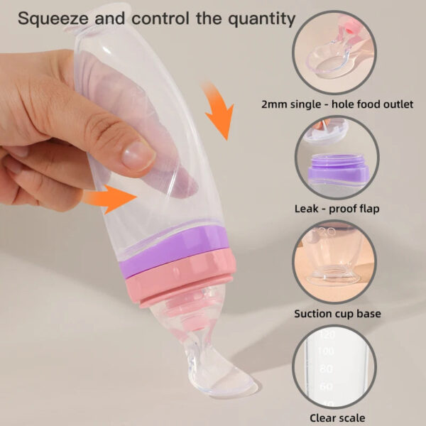 Baby Food Dispensing Spoon Bottle 120ml