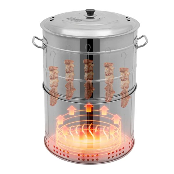 Portable Smokeless Stainless Steel BBQ