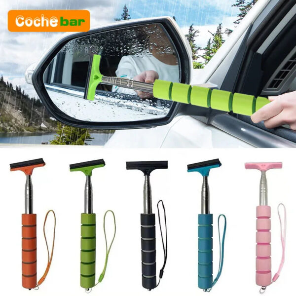 Telescopic Car Mirror Wiper – Extends to 98 cm