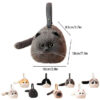 Realistic Handmade Furry Cat Shoulder Bag
